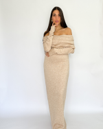 Alma beige dress