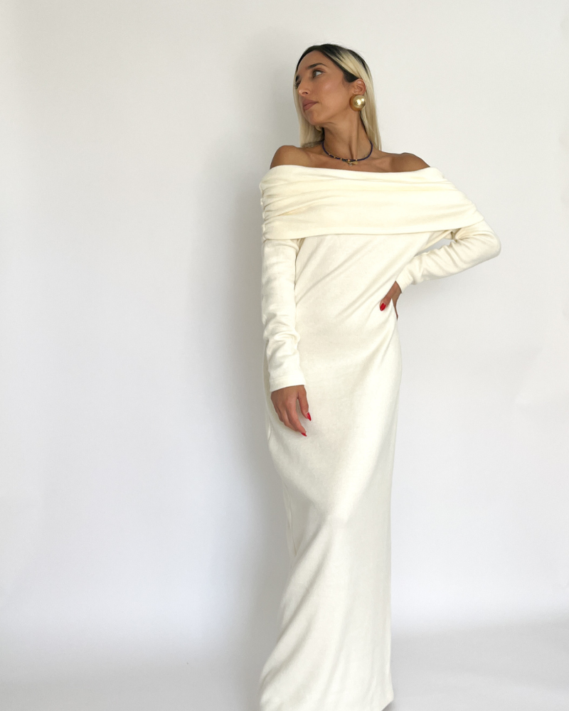 Ανώνυμο (800 x 1000 px) Alma off-white dress - Image 1