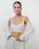 Ariana white crop top
