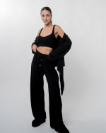 Ariana black wrap top - Image 3