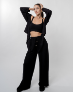 Ariana black crop top - Image 2