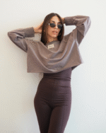 Dua long sleeve crop top