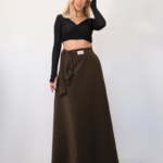 Evelyn suede skirt