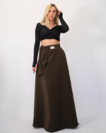 Evelyn suede skirt