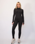 Ingrid backless long sleeve jumpsuit