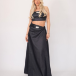 Evelyn denim maxi skirt