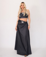 Evelyn denim maxi skirt