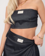 Evelyn denim crop top - Image 3