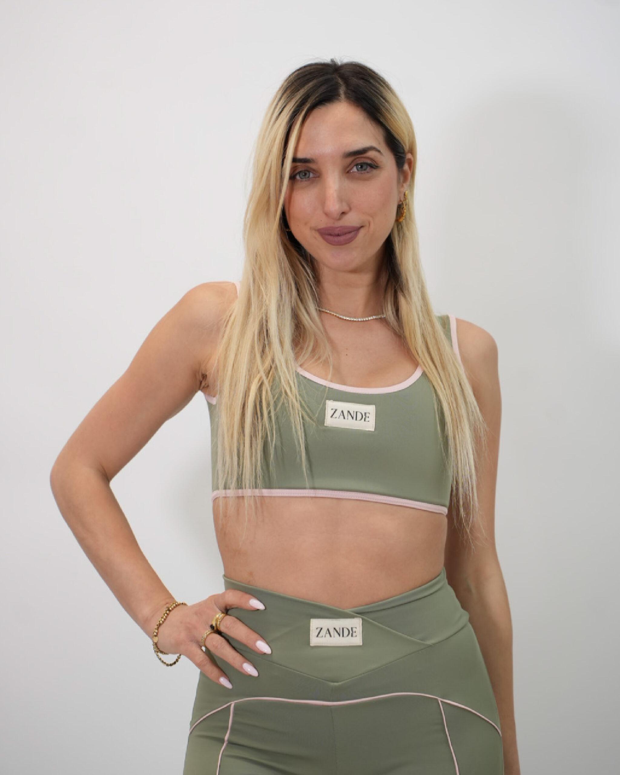 ZSS2649-GREEN Ermarathon bralette - Image 1
