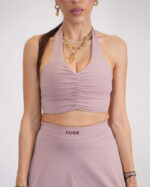 Blossom halter padded bralette - Image 2