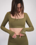 Olive long sleeve - Image 2