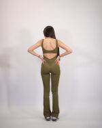Olive flare jumpsuit - Image 4
