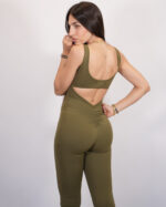 Olive flare jumpsuit - Image 3