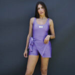 Marco purple playsuit