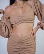 Oriana set crop top skirt - Image 4