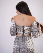 Allegra satin skirt set - Image 3
