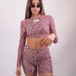 Pink Zebra Short