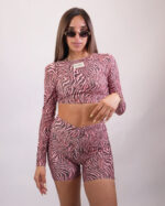 Pink Zebra Short