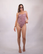 Pink Zebra Monokini Strap