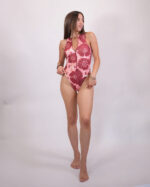 Floral Monokini Zip