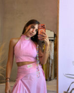 Evelyn stripe skirt halter - Image 2