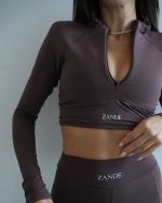 Choco crop top with zip - Image 3